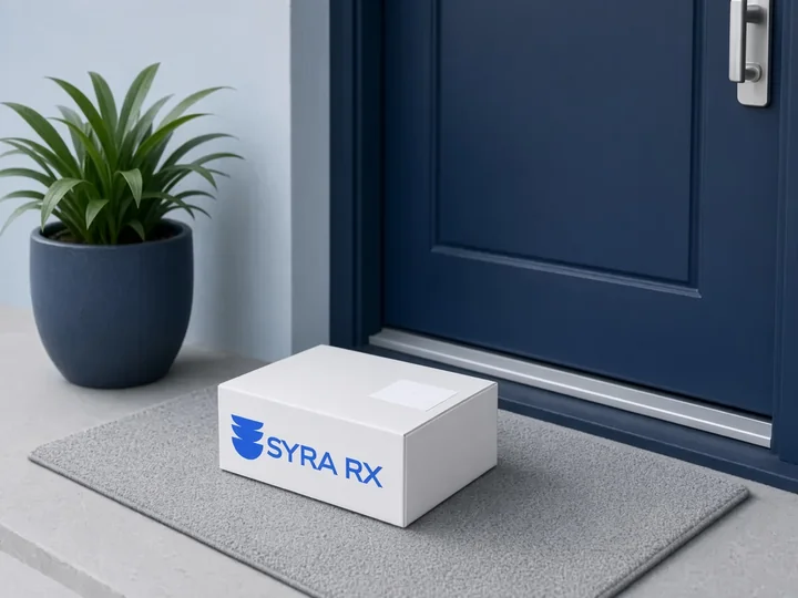 Syra Rx package delivered to your doorstep